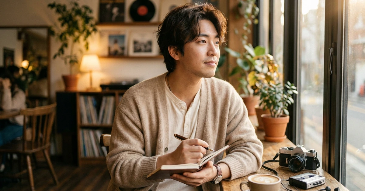 감성적인 예술가형 일러스트
