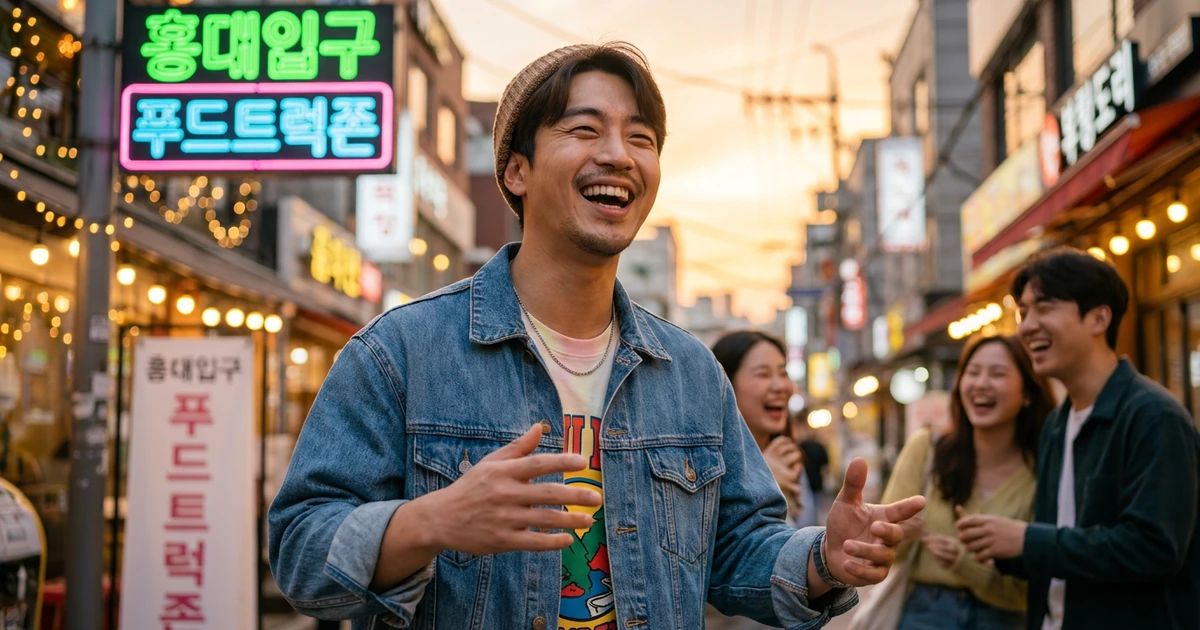 유머감각 만렙 핵인싸형 일러스트