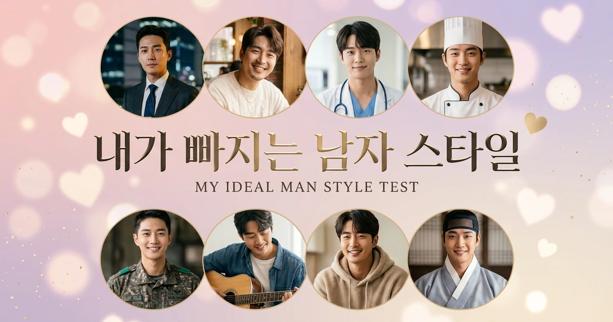 내가 빠지는 남자 스타일 테스트 대표 이미지