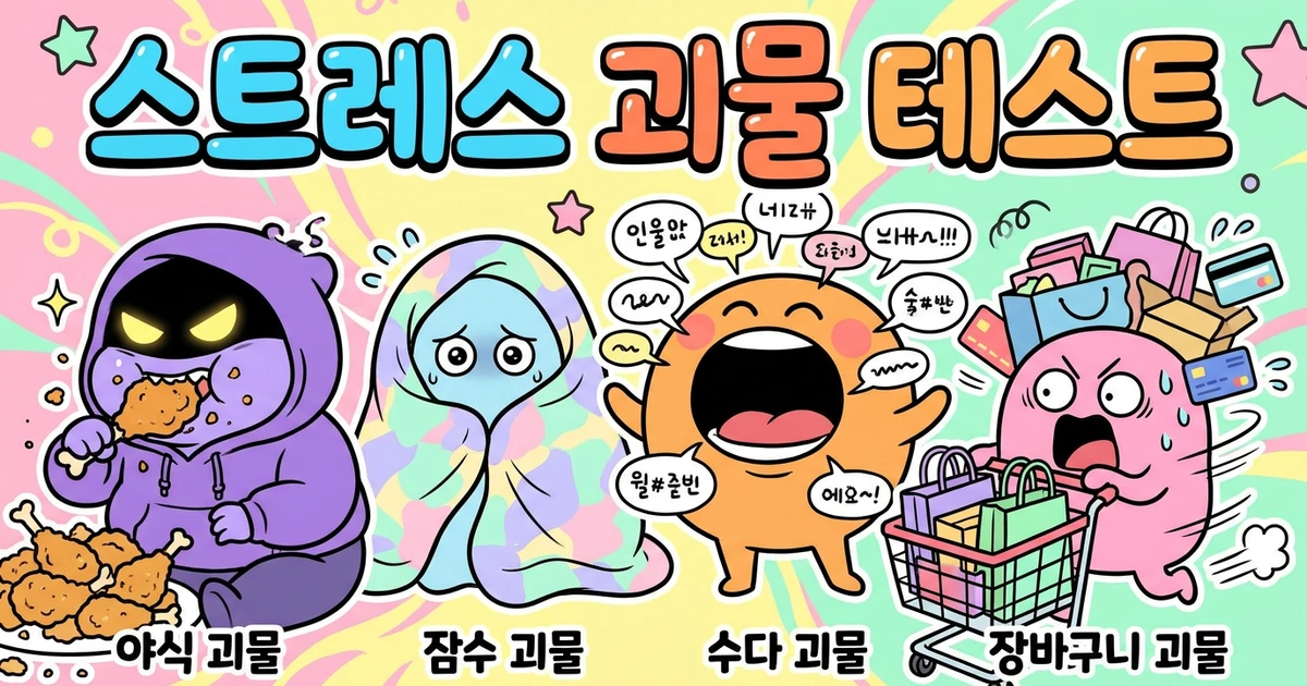 스트레스 받을 때 나는 어떤 괴물이 될까? 대표 이미지
